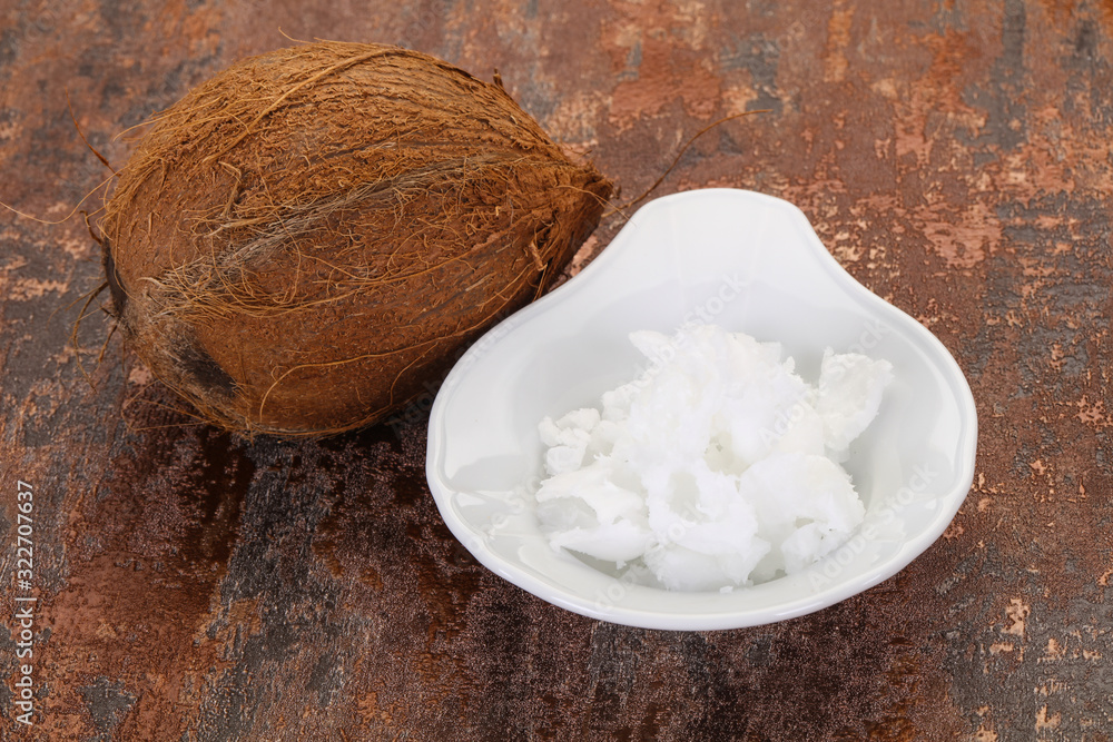 Dietary Coconut oil in the bowl Dietary Coconut oil in the bowl