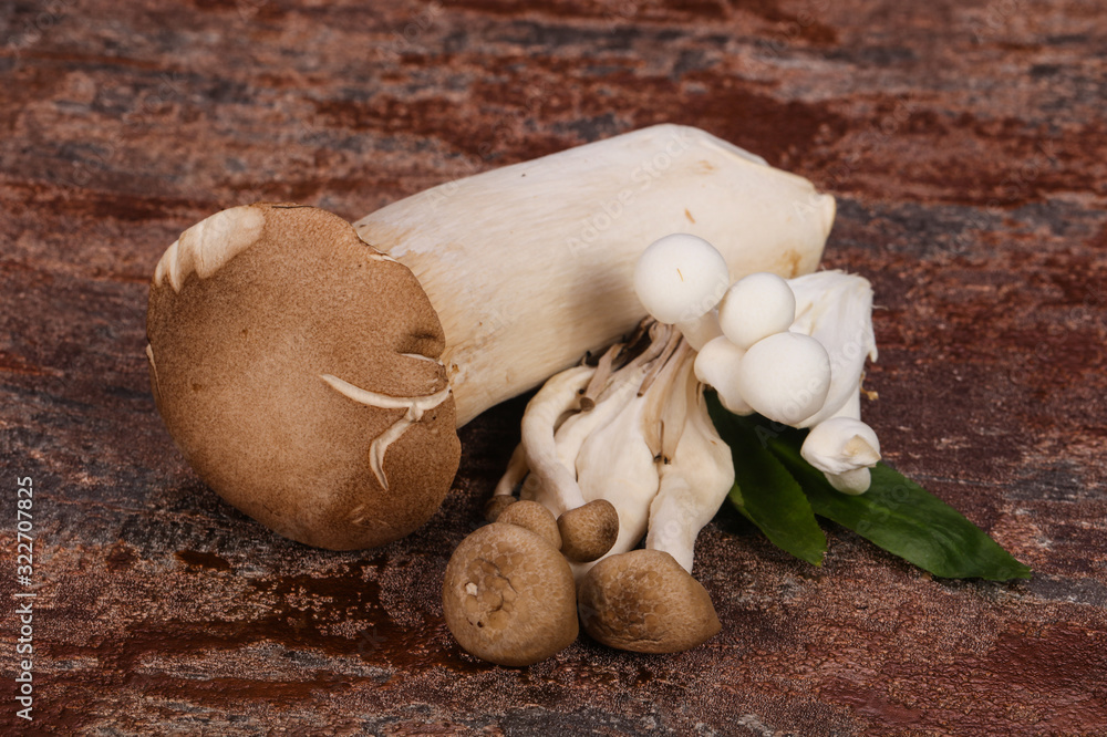 Raw Asian mushroom - ready for cooking