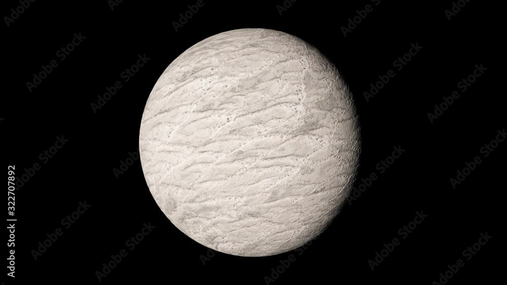 Simulation little planet in dark background Simulation little planet in dark background