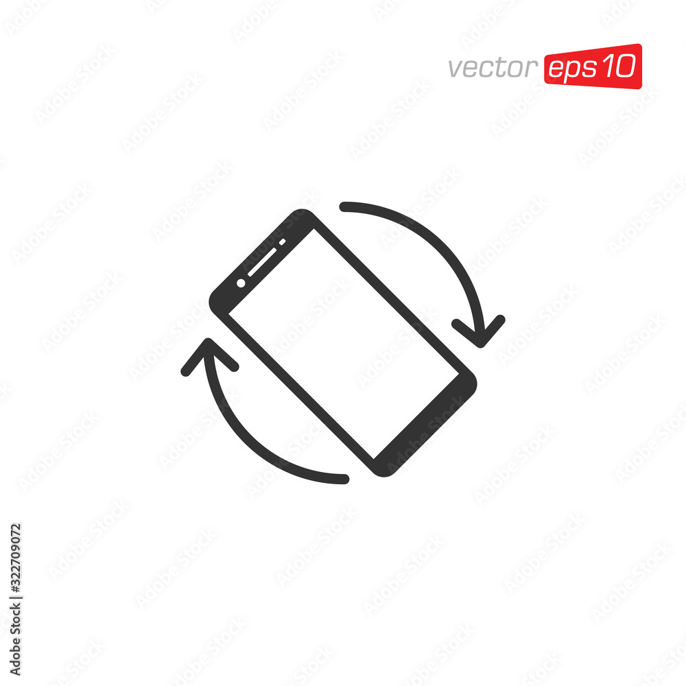 Phone Rotation Mobile Rotate Icon Design Vector Phone Rotation Mobile Rotate Icon Design Vector