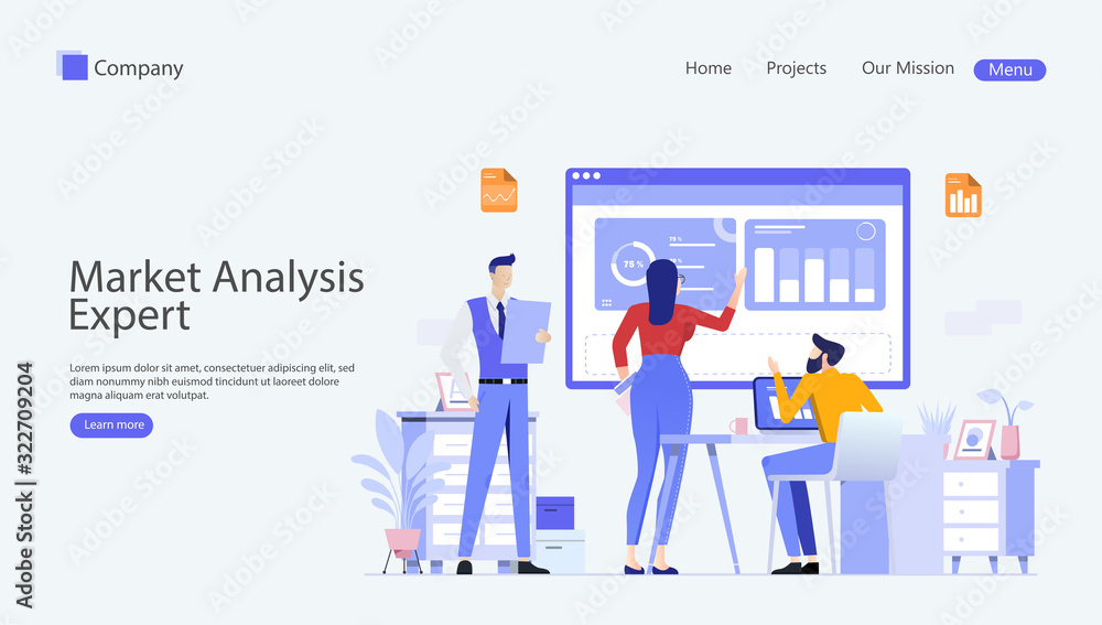 Market Analysis Expert Vector Illustration Concept , Suitable for web landing page, ui, mobile app, editorial design, flyer, banner, and other related occasion Market Analysis Expert Vector Illustration Concept , Suitable for web landing page, ui, mobile app, editorial design, flyer, banner, and other related occasion