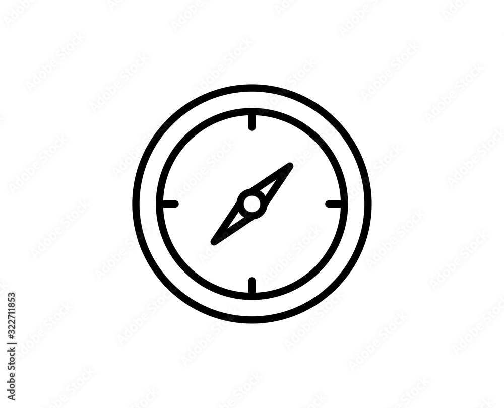 Compass line icon Compass line icon