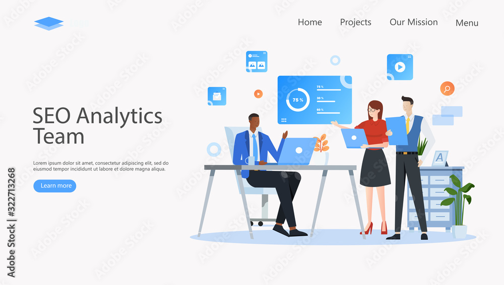 SEO Analytics Team Vector Illustration Concept , Suitable for web landing page, ui, mobile app, editorial design, flyer, banner, and other related occasion SEO Analytics Team Vector Illustration Concept , Suitable for web landing page, ui, mobile app, editorial design, flyer, banner, and other related occasion
