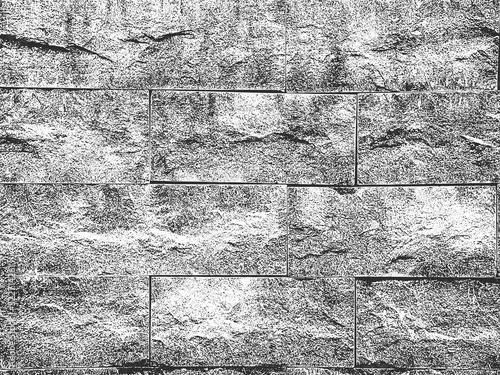 Distress old brick wall texture. Black and white grunge background.