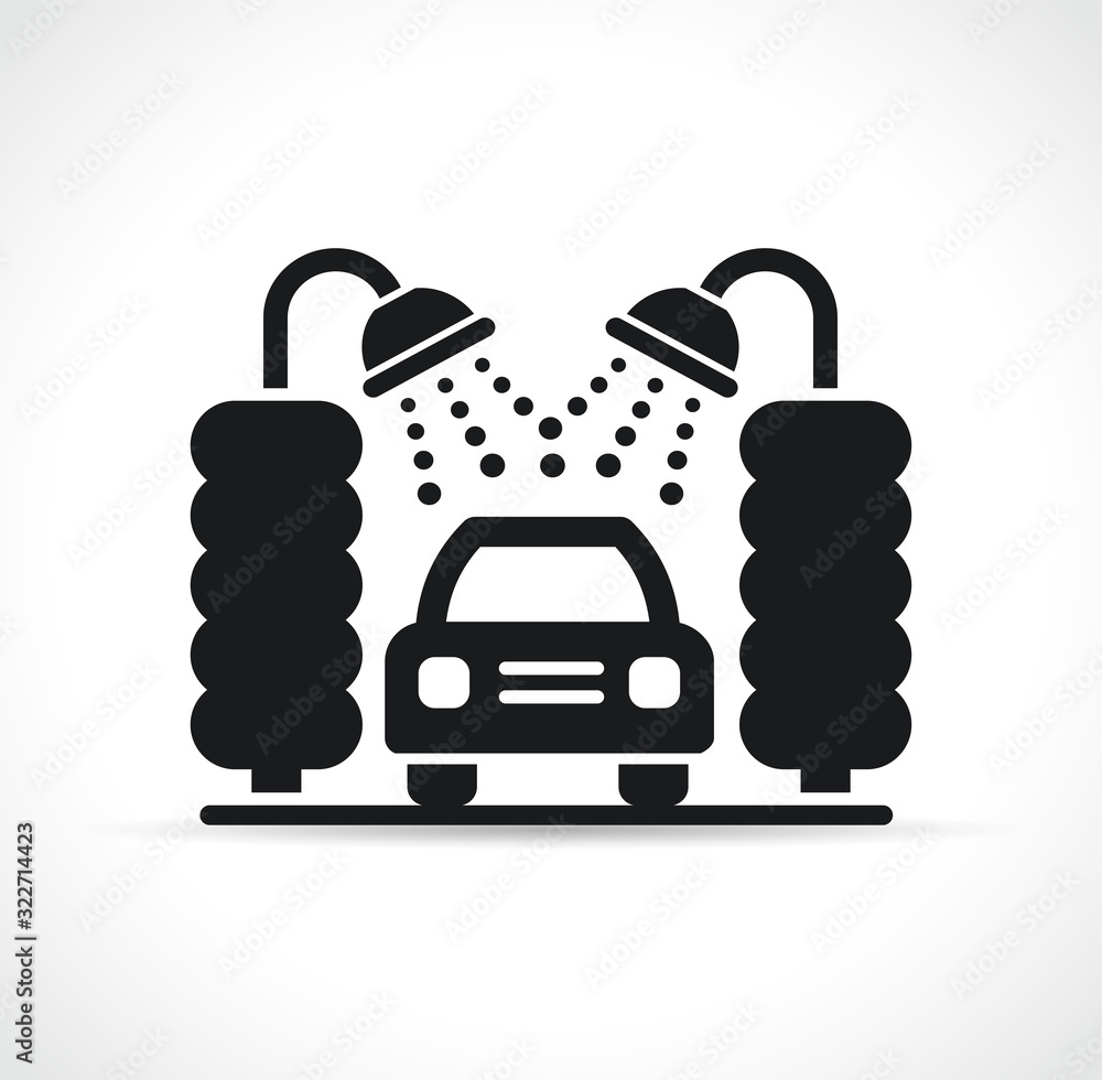 Obraz premium Vector car wash symbol icon