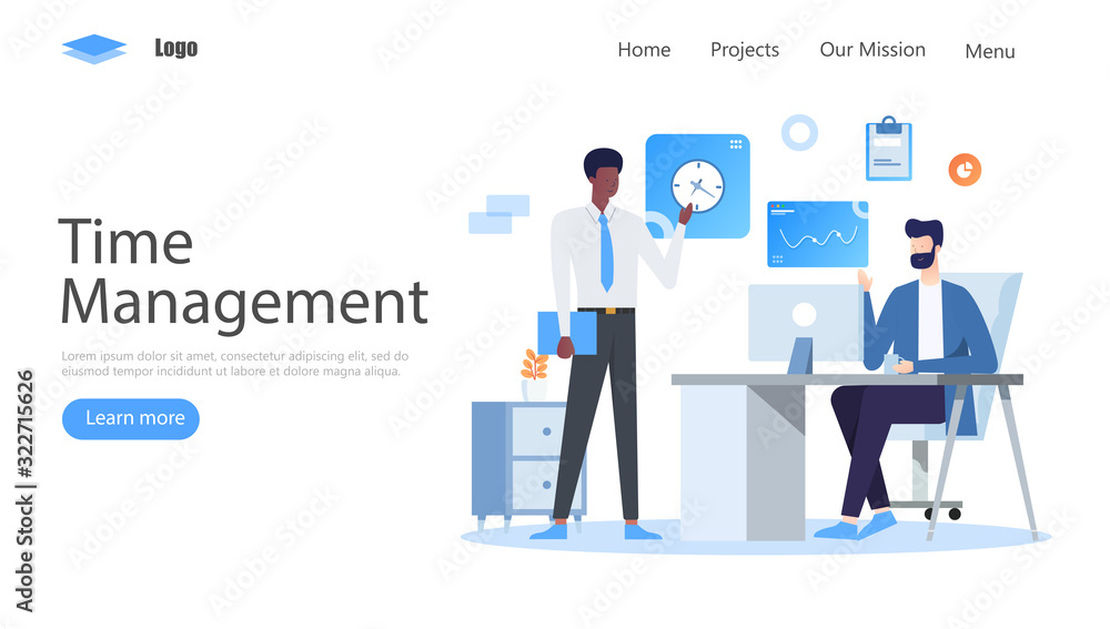 Time Management Vector Illustration Concept, Suitable for web landing page, ui, mobile app, editorial design, flyer, banner, and other related occasion Time Management Vector Illustration Concept, Suitable for web landing page, ui, mobile app, editorial design, flyer, banner, and other related occasion