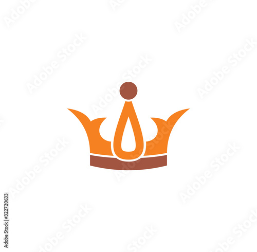 Crown icon on background for graphic and web design. Creative illustration concept symbol for web or mobile app.
