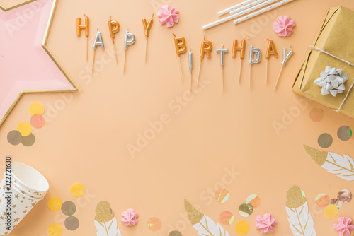 Photography party celebration happy birthday frame