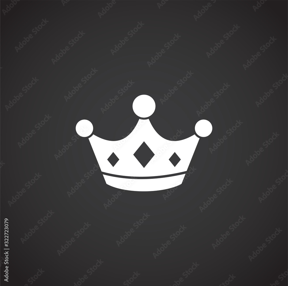 Crown icon on background for graphic and web design. Creative illustration concept symbol for web or mobile app Crown icon on background for graphic and web design. Creative illustration concept symbol for web or mobile app