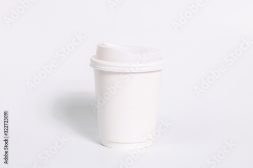 Wallpaper Mural white paper coffee cup mock-up isolated on white background Torontodigital.ca