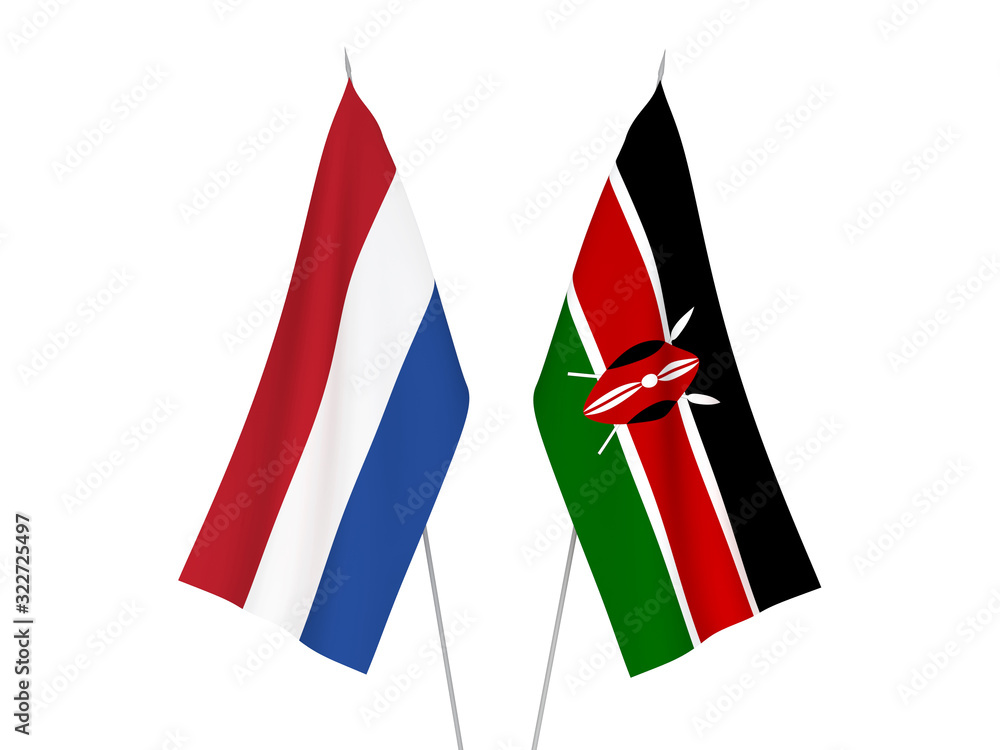 Netherlands and Kenya flags