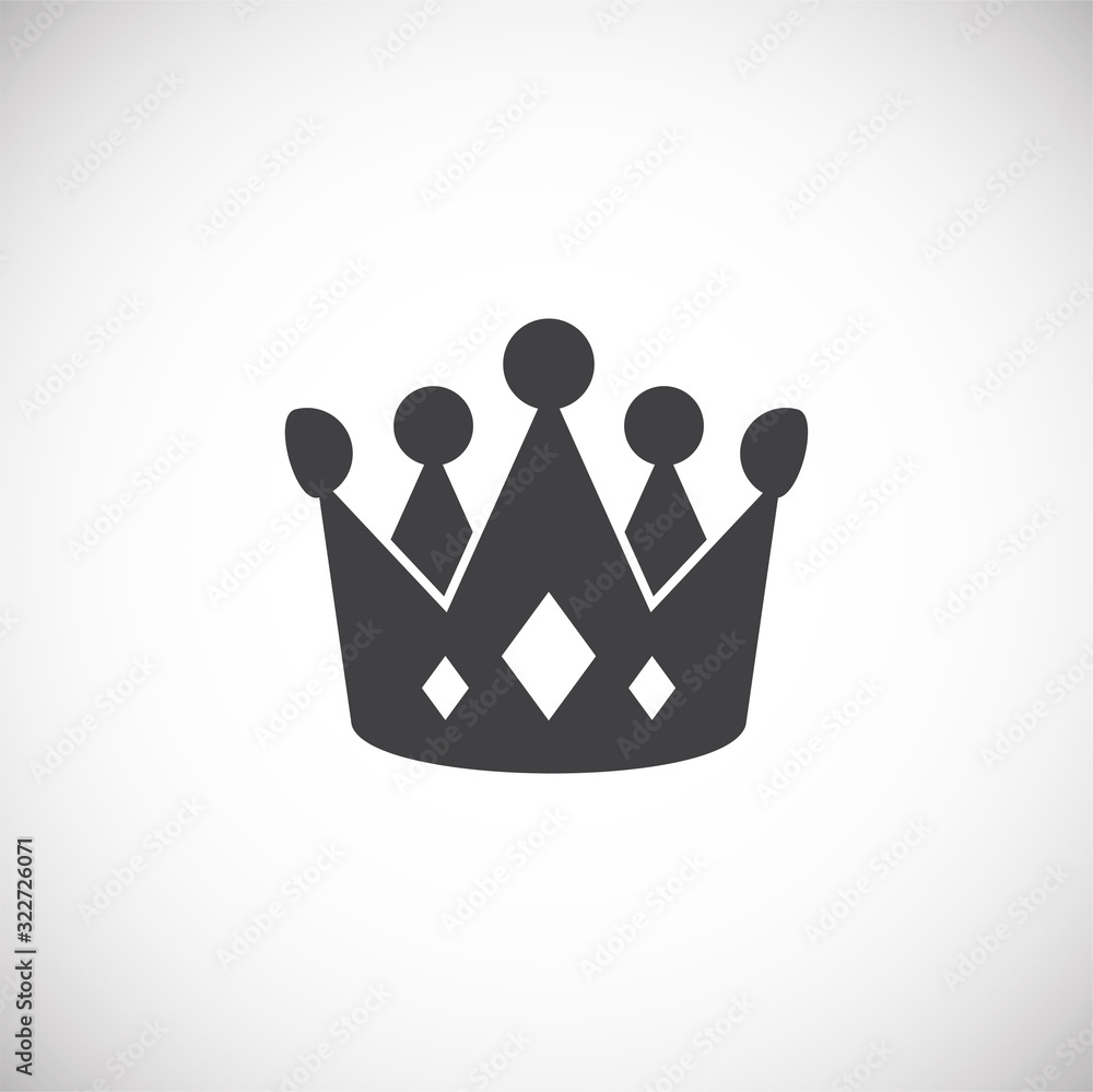 Crown icon on background for graphic and web design. Creative illustration concept symbol for web or mobile app Crown icon on background for graphic and web design. Creative illustration concept symbol for web or mobile app