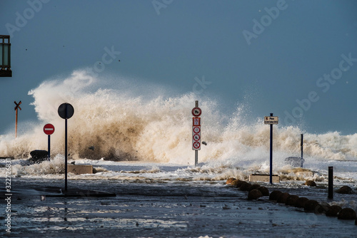 storm and marine submersion over northern France