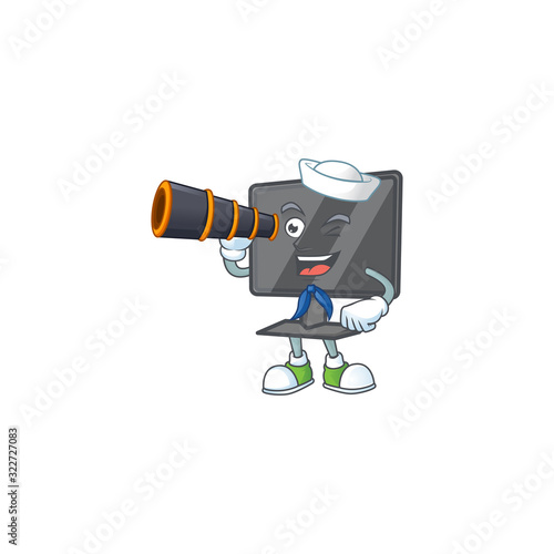 A picture of computer screen Sailor style with binocular