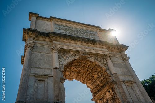 Obraz na plátně Arch of Titus or Arco di Tito in Rome, Italy