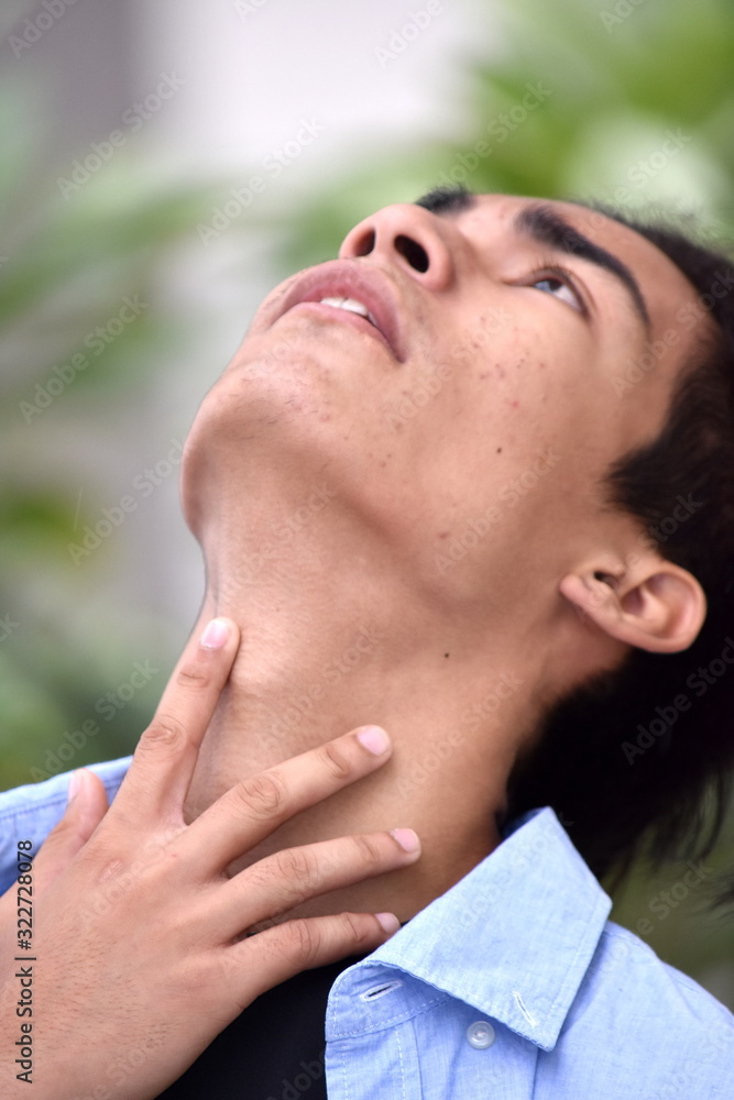 Obraz premium An Aching Diverse Male