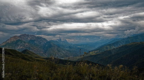 the Caucasus mountains