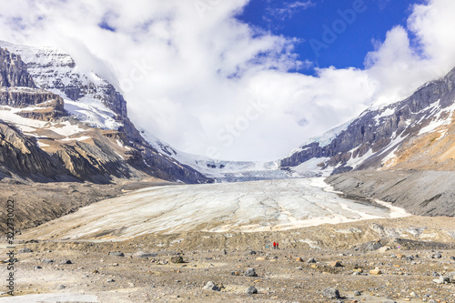 View of Athabasca Glacier at the Icefields Parkway, Alberta, Canada