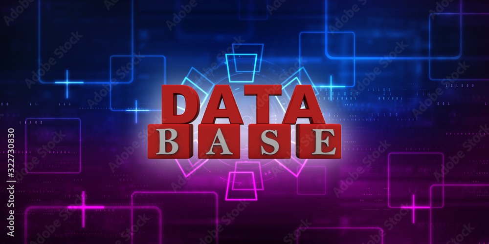 3d rendering Database storage data base 3d rendering Database storage data base