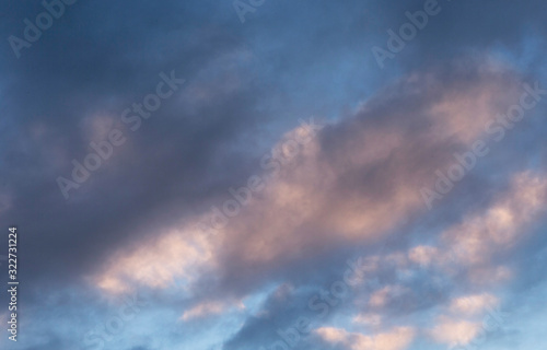 Evening clouds sunset New Zealand © A