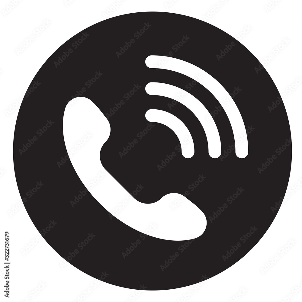Call icon. Phone talking symbol. Handset up Call icon. Phone talking symbol. Handset up
