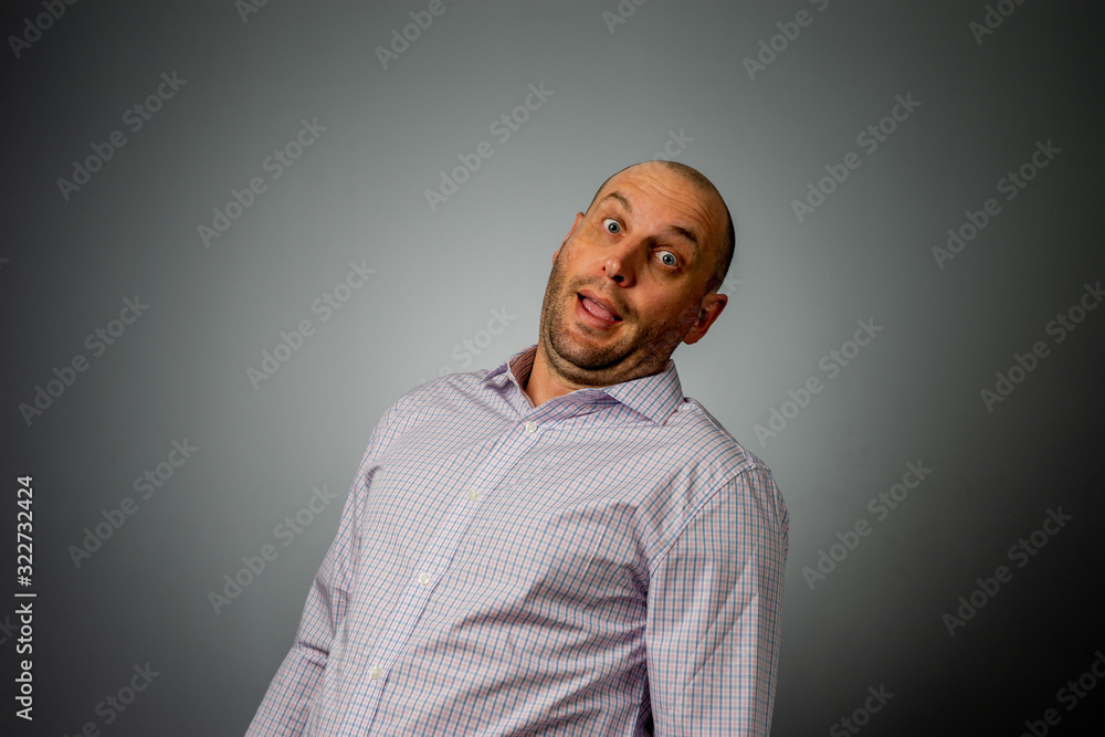 Fototapeta premium bussiness man being funny