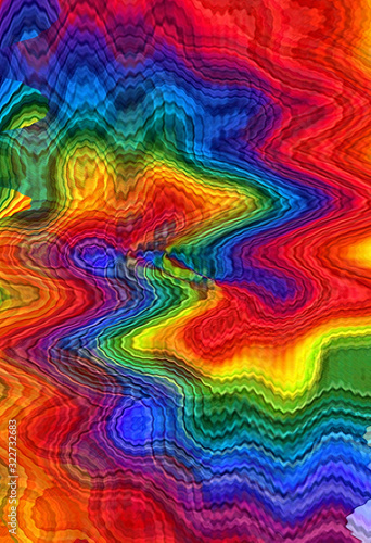 Beautiful colorful swirl wave background © Background.cc