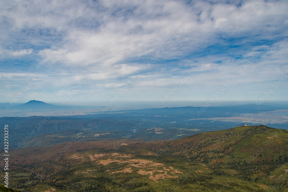 秋の八甲田　大岳山頂からの眺め