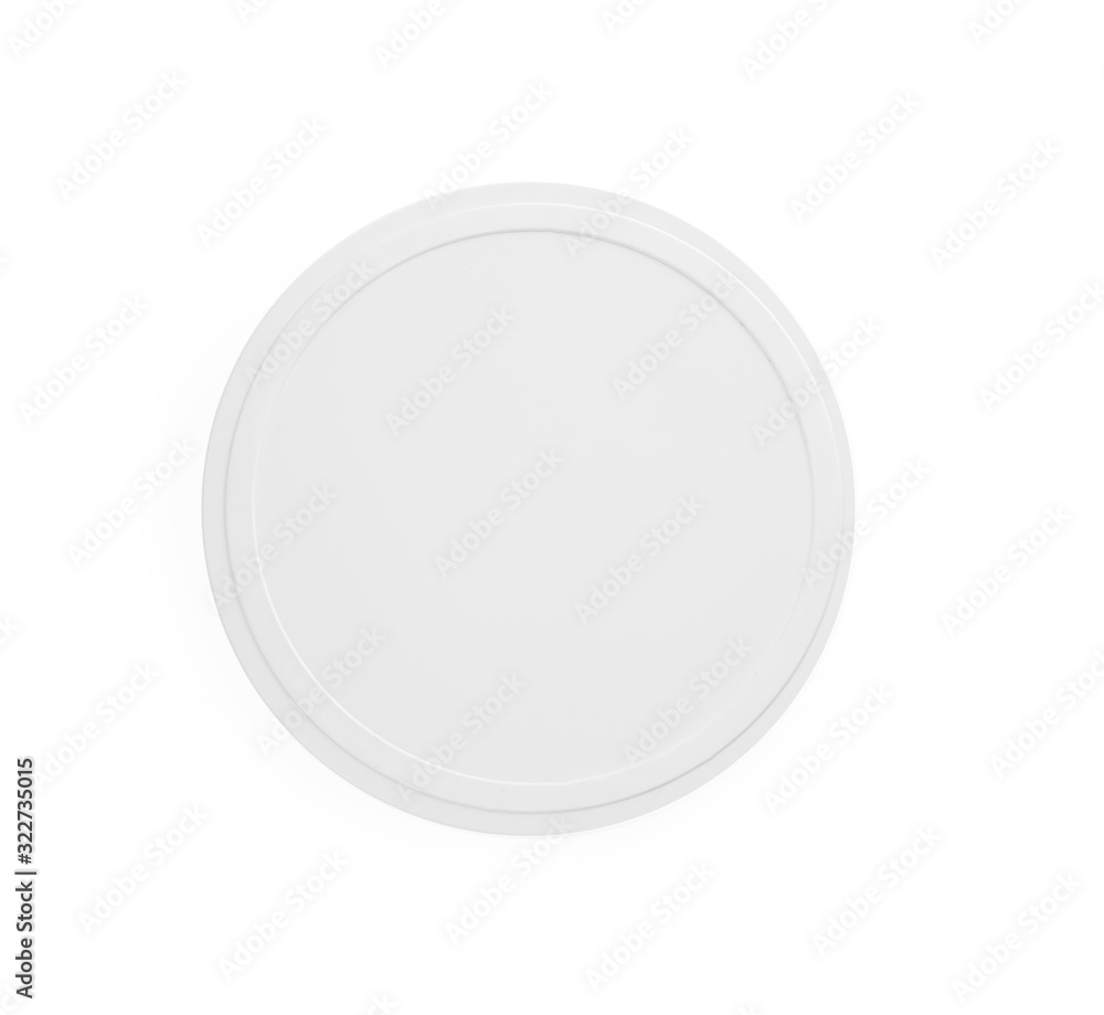 Wireless charger isolated on white, top view. Modern technology Wireless charger isolated on white, top view. Modern technology