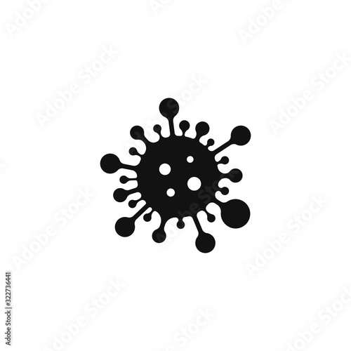 Bacteria vector symbol logo icon