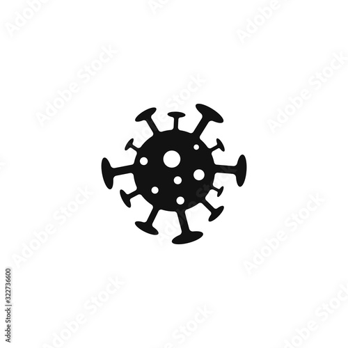 Bacteria vector symbol logo icon