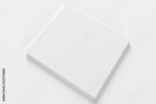 Blank compact disk isolated on white