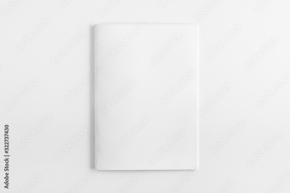 Blank Square Magazine with soft shadows isolated on white as template for designers presentation, showcase etc. Blank Square Magazine with soft shadows isolated on white as template for designers presentation, showcase etc.