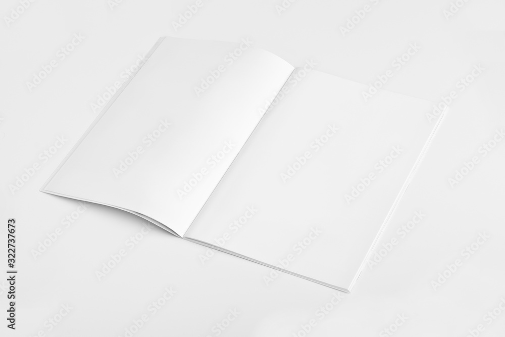 Blank Square Magazine with soft shadows isolated on white as template for designers presentation, showcase etc. Blank Square Magazine with soft shadows isolated on white as template for designers presentation, showcase etc.