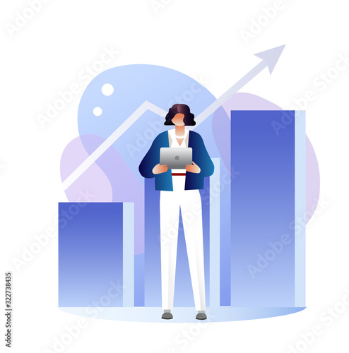 Business and career strategy, financial analytics. Profit increasing