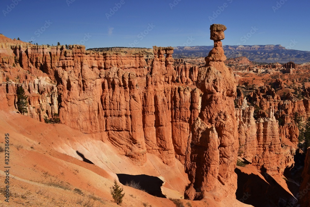 View on Thors Hammer in Bryce Canyon national park, Utah, United States View on Thors Hammer in Bryce Canyon national park, Utah, United States