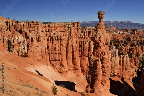 View on Thors Hammer in Bryce Canyon national park, Utah, United States