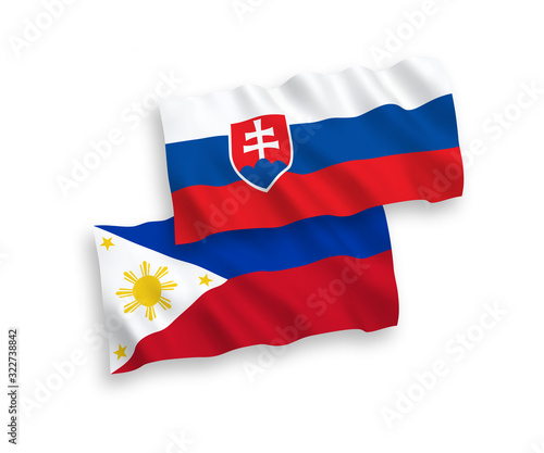 Free Download Flags of Slovakia and Philippines on a white background - GFXLoad