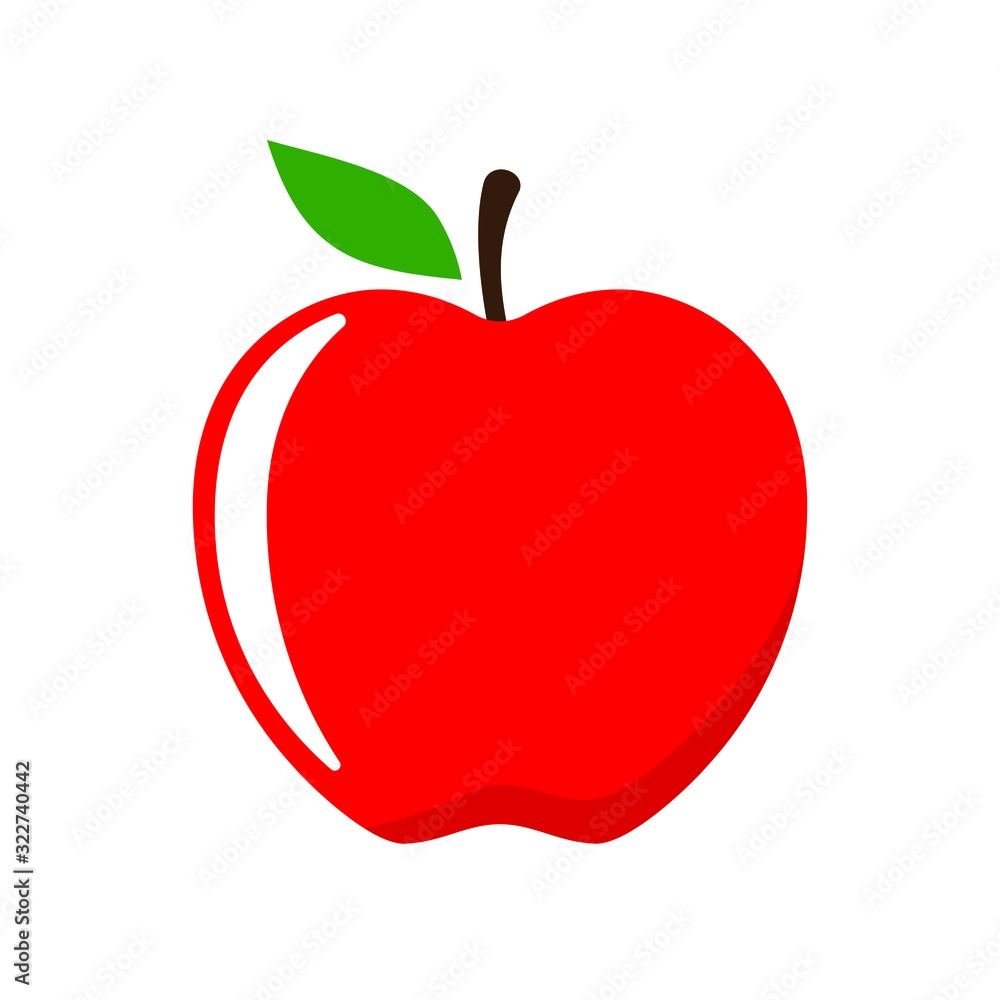 apple icon isolated flat. apple fruits vector design, apple icon isolated flat. apple fruits vector design,