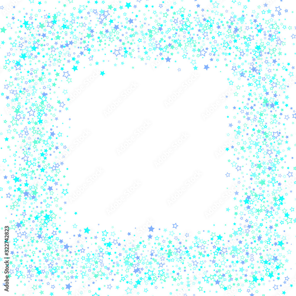 Blue, cyan, turquoise glitter stars confetti Blue, cyan, turquoise glitter stars confetti
