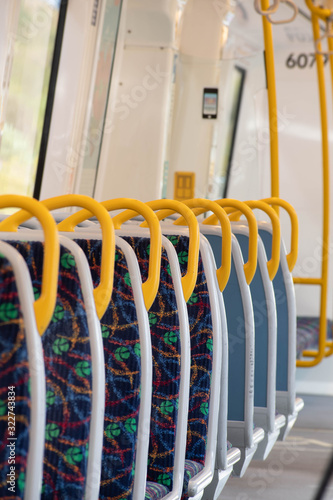 Seats on a train