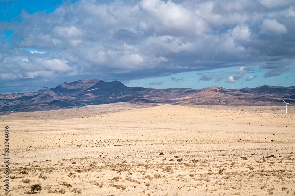 Istmo de la Pared - Fuerteventura at its narrowest point. Stone desert Istmo de la Pared - Fuerteventura at its narrowest point. Stone desert
