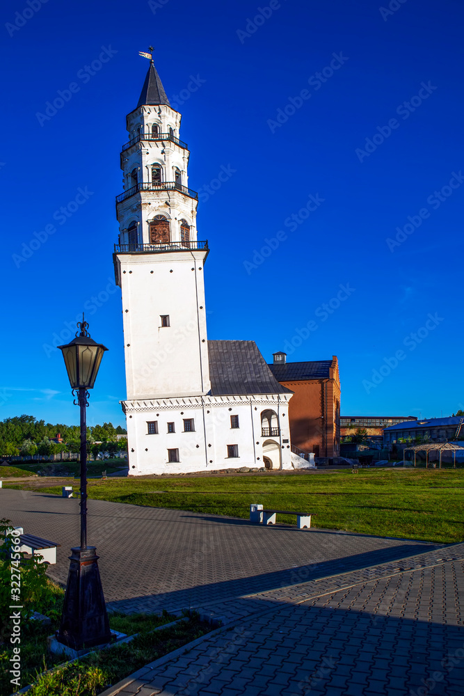 Obraz premium Inclined tower of Demidov. Nevyansk. Sverdlovsk region. Russia