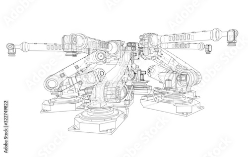 A industral robots manipulators