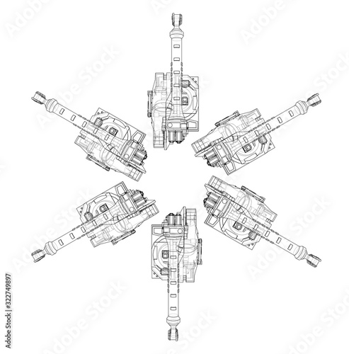 A industral robots manipulators