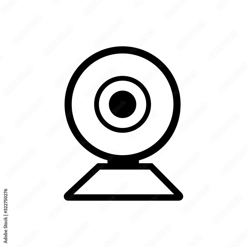 web camera icon vector. video illustration sign. cinema symbol. web camera icon vector. video illustration sign. cinema symbol.