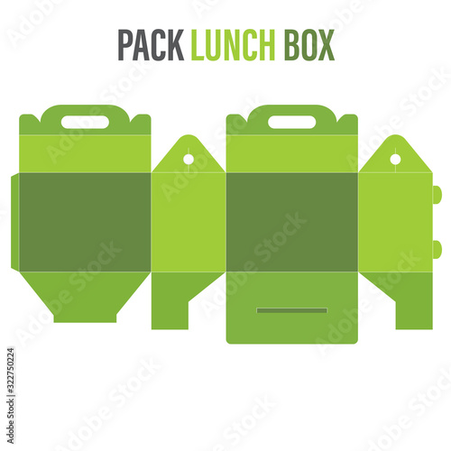 pack lunch box vector