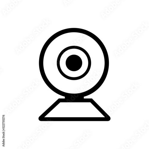  web camera icon vector. video illustration sign. cinema symbol.