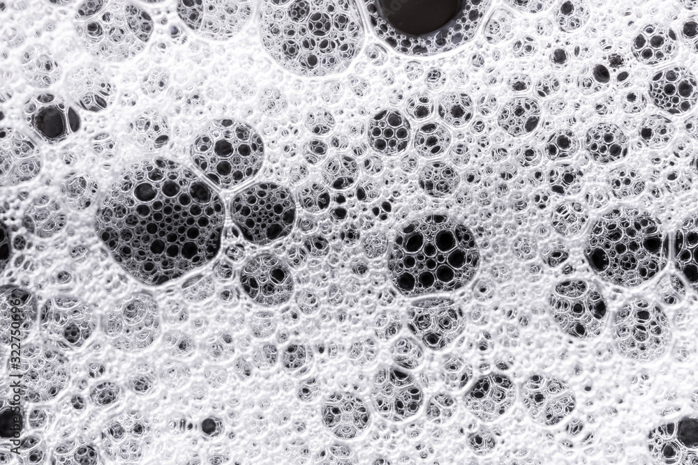 The texture of the foam The texture of the foam