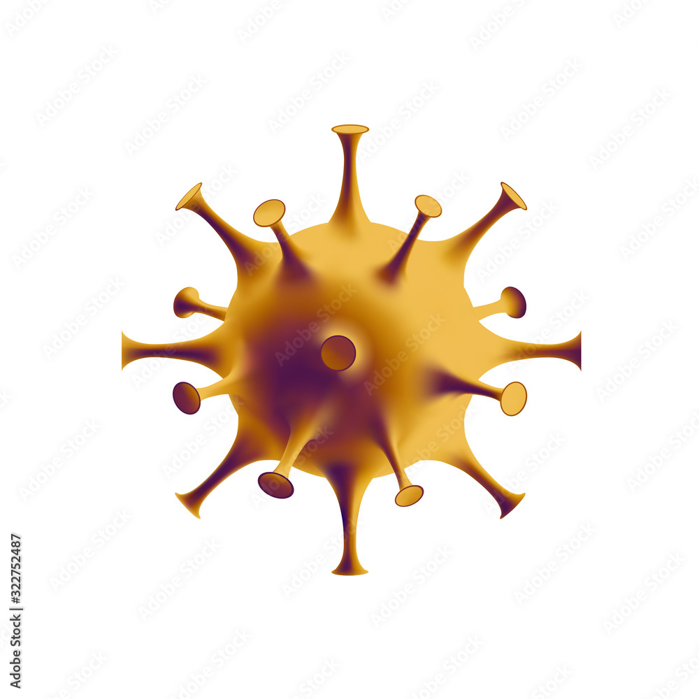 Covid-19, 2019-nCoV. 2019 novel coronavirus in China. 3d vector illustration of virus unit Covid-19, 2019-nCoV. 2019 novel coronavirus in China. 3d vector illustration of virus unit